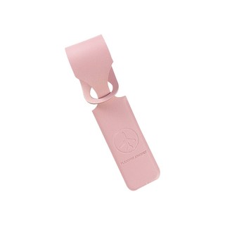 PLEASANT JOURNEY 皮革行李掛牌 簡約愛心款 快速識別行李 淺粉