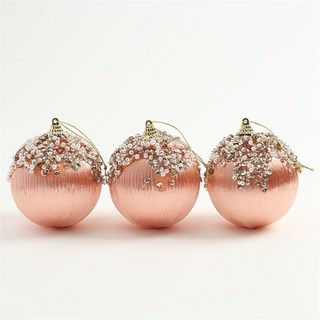 단비가 크리스마스 트리 장식 소품 3p세트 8cm 장식구슬