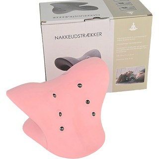 메디플러스 바른목 넥스트레쳐 경추스트레칭 일자목 거북목, 분홍색, 1개