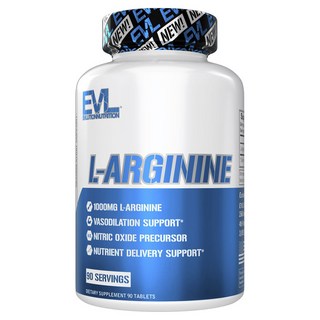 EVLUTION Nutrition L-精胺酸錠, 1個, 90錠