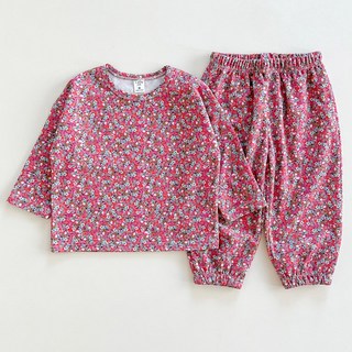 아이스토리키즈 국내산할미꽃 유아 간절기 아동 상하세트