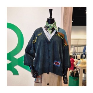 100%정품 에고이스트 여성 가디건 컬러블럭니트 가디건BAKC02441 프리랜서 동창회 백