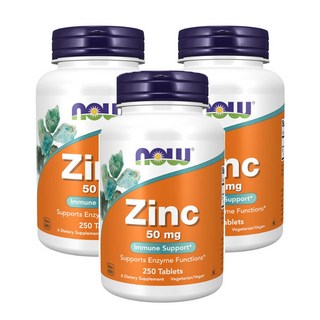 나우푸드 아연 50mg 타블렛, 250정, 3개