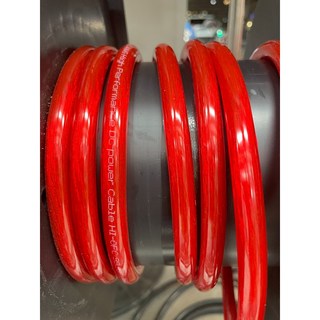 大林電子 4AWG 電源線 紅黑色 1米, 1個, 紅色 1米