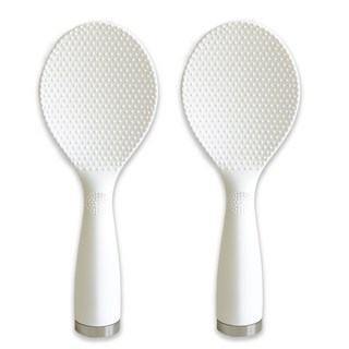 리리빙 밥알이 붙지 않는 스탠딩 밥주걱, 화이트, 2개