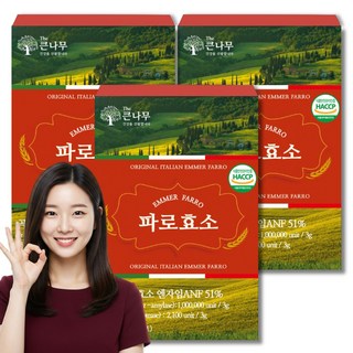 The큰나무 프리미엄 파로 효소 분말 이탈리아, 90g, 3박스