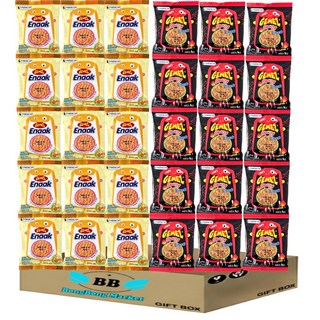 봉봉마켓 게메즈 에낙 라면과자 치킨15개 스파이시15개