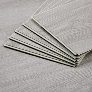 SPC木紋地板0.75坪 SPC卡扣地板 DIY地板 防水耐磨 居家裝飾, 23005-15淺木紋灰, 1件