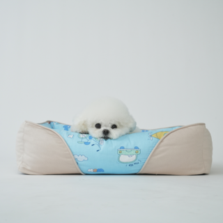 런레이더 반려동물 사계절 꿀잠 방석 K02, 베이지, 1개