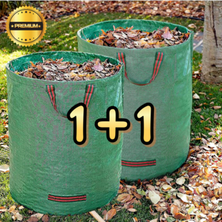 (1+1) 쏠쏠랜드 튼튼한 마대자루 폐기물마대자루 낙엽 pp 마대 포대 푸대 포장마대 [마대2+지지대2], 2개, 손잡이마대자루(65x84)