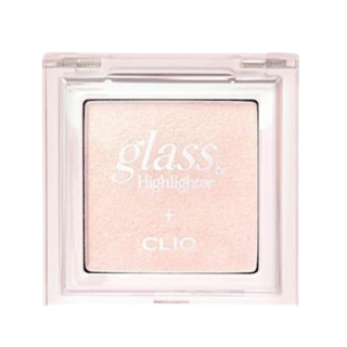 CLIO Glass & Highlighter 光感提亮盤 03 Peach Pearl 蜜桃珍珠，打造水光肌, 1個, 01 Moon Glow