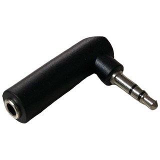 L型 3.5mm轉3.5mm 麥克風轉接頭, 黑色, N, 1個