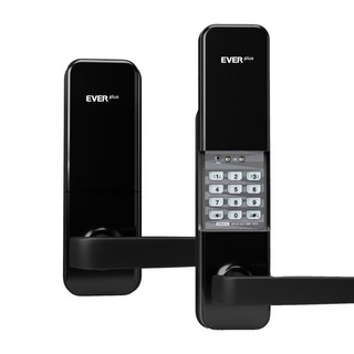 에버넷 무타공 커버형 도어락 에버플러스 EP900 다크그레이 고객직접설치 (번호전용 카드), EP900-N (번호전용)