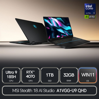MSI Stealth 18 AI Studio A1VGG-U9 QHD 노트북 썸네일