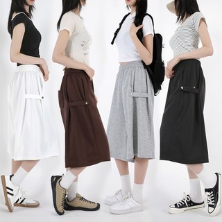 오버나인 여성 사이드 스냅버튼 버뮤다 팬츠 반바지