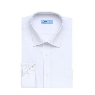 바찌 필라필 스판 솔리드 일반핏 긴소매 셔츠 화이트 VD1N1BR105A0