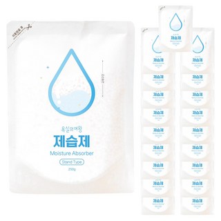 다용도 대용량 제습제 습기제거제 250g 20개입 1box, 40개