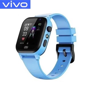 샤오미 키즈 스마트워치 5G GPS 위치추적 영상통화 유심 SOS 어린이 카메라 방수 업그레이드 2025 남아 여아용 이어폰 추가, Blue