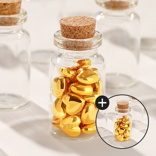 골드팡 24K순금 콩알하트 오브제 0.5g +미니유리병 증정 (당일도착) 순도99.9 통통 소액금투자 금테크 고급 행운 감사 선물 추천 땅콩금 쌀알금 미니골드바 주물금 덩어리