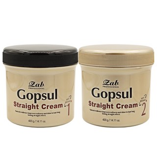 자브곱슬스트레이트크림 1제400g+2제400g 헤어앰플+꼬리빗증정 남자다운펌 매직약 셀프펌 모발크림 악성곱슬 파마머리풀기 미용실, 1개, 400ml