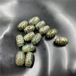 DIY飾品配件綠色財神天珠瑪瑙勒子 西藏老瑪瑙筒珠散珠 配飾20251015