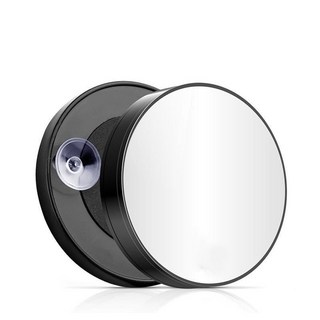 放大鏡 雙麵鏡 便攜式化妝鏡, 1個, 吸盤放大鏡【黑色10倍】