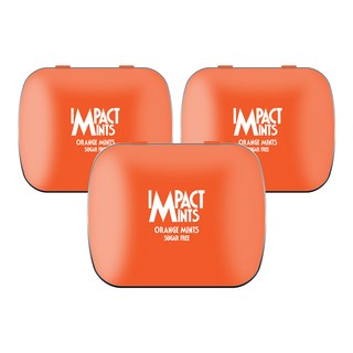 임팩트 민트 캔디 오렌지 독일 무설탕 사탕, 14g, 3개