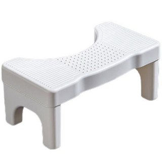 享家品 馬桶輔助凳，如廁更舒適，防滑設計，浴室安全幫手, 白色