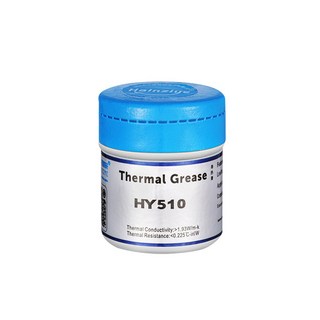 CPU散熱膏 銀導熱矽脂 高效散熱 適用於電腦CPU、顯卡及LED燈珠, 1個, 罐裝, 灰色, HY510