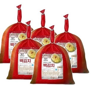 종가 담백하고 시원한 백김치, 5개, 3kg