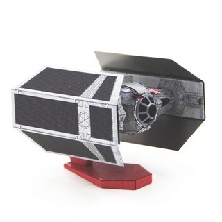 MARS益智玩具 星際大戰 黑武士鈦戰機 R2D2 3D立體金屬拼圖 金屬模型 蝕刻片, 1個, 黑武士鈦戰機銀色