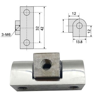 304不鏽鋼連體鉸鏈 老式配件門鉸鏈3節連體, 1個, CL45-1不鏽鋼/拉絲