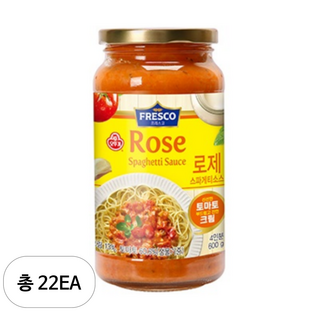 오뚜기 프레스코 로제 스파게티 소스, 600g, 22개