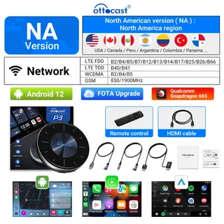 P3 카플레이 Ai TV 박스 스마트 시스템 넷플릭스 스포티파이 아버지날 남자친구 선물용 안드로이드 자동 무, 01 P3, 05 NA ABC