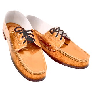 【順心】紙紮男鞋 帆船鞋 休閒鞋 祭祀往生用品 金紙, 1個