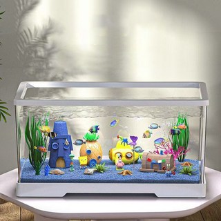 수족관어항 아크릴 어항 거북이 어항 수족관, 1개, 흰색