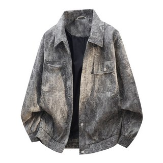 長款運動夾克外套男款 - 春季潮牌保暖長版夾克