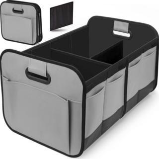 오어브랜드 접이식 차량 수납 자동차 트렁크정리함, 그레이