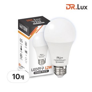 닥터룩스 LED 전구 12W, 10개, 주광색