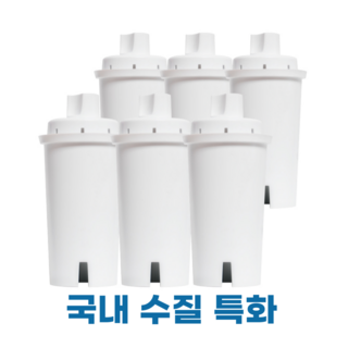 브리타 정수기 호환 필터 클래식 최고급형, 1개, 6개입