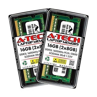 A-Tech 레노버 씽크패드 T540P용 16GB 키트2x8GB 메모리 RAM - DDR3 1333MHz PC3-10600 Non ECC SO-DIMM 2Rx8 1.5V 노트북 및, 16GB Kit (2 x 8GB)_DDR3L 1333M, 2개