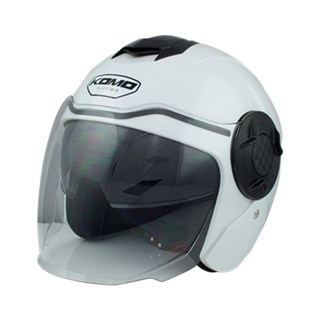코모6250 작은헬멧 KOMO 6250 소두용 여름헬멧 배달헬멧 출퇴근헬멧 스쿠터 오토바이 헬멧 오픈페이스, L, 흰색