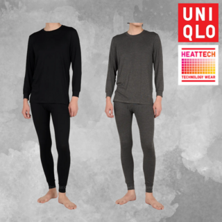 유니클로 남성 히트텍 상의 + 발열 히트텍 하의(타이즈) 세트 뉴브온