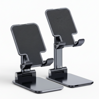 라온드 테블릿 스마트폰 휴대폰 핸드폰 거치대, 2개, 블랙