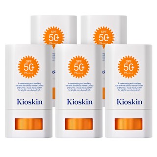 국내유일 병풀 엑소좀 7일 모공개선 완벽자외선차단 백탁제로 촉촉수딩 선스틱 피부탄력 모공축소 SPF 50+ PA++++, 5개, 15g