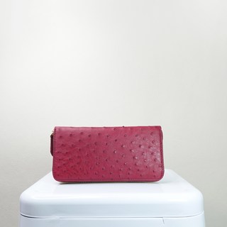 M2ND 鴕鳥皮紋長夾 T32A 藍色