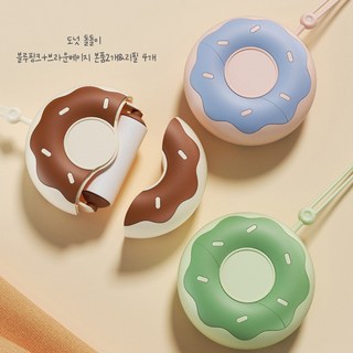 모소가 휴대용 도넛 테이프 클리너 본품2개+리필4개, 1개