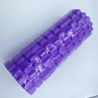 瑜珈柱 EVA材質 瑜珈按摩滾輪 筋膜滾筒 平衡棒 普拉提瑜珈柱, 瑜珈柱 紫色, 1個