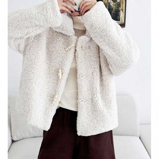 떡볶이단추 양털점퍼 누빔안감 겨울 뽀글이 아우터 후드리스 집업 티 플자켓 오버핏 가을옷 잠바 간절기