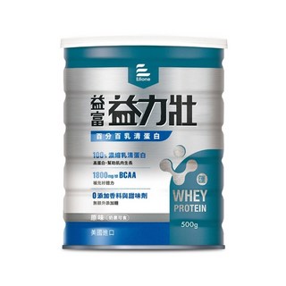 來而康 益富 益力壯 百分百乳清蛋白 500g/罐 六罐販售, 6個, 500g